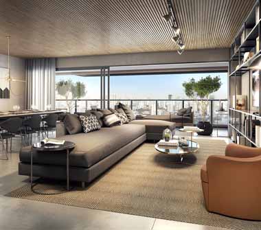 Perspectiva livingroom duplex 314M2