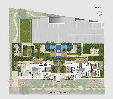 Perspectiva ilustrada planta implantação