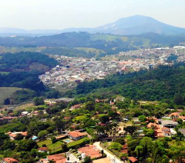 Foto aérea do local