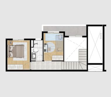 Planta duplex superior 2 dorms